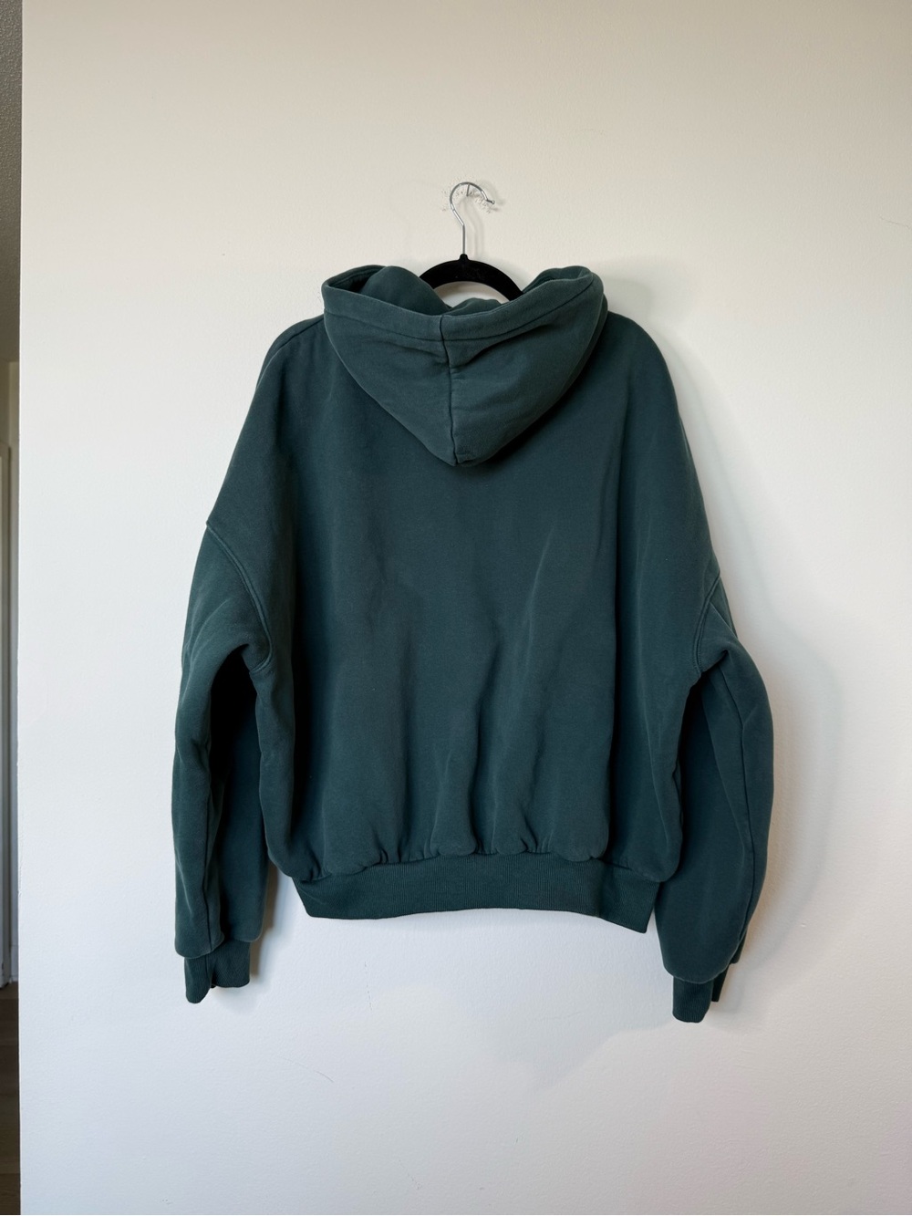 Comfort Cloud Zip Hoodie in Pine Adult Small | Dark Teal Cozy Zip-Up Hoodie - Picture 8 of 8